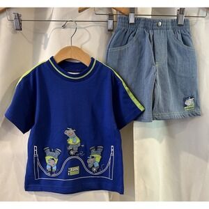 Vintage Buster Brown Embroidered 2 Piece Set‎ Size 3T